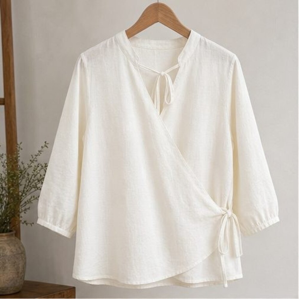 Ivory Ruffle Blouse